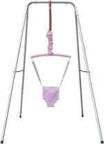 Baby Door Jumper and Bouncer - Doorway Hanging Swing Jump Up Seat, Portable Jump Bumper Exerciser with Adjustable Strap + Saddle Stand, Sensory System Training Toy for Toddler (Not Include Rack) - Image 2