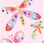 Tigerlilyprints Clock, Butterfly Design, Pink, Girls Clock, Silent, Non-Tick Mechanism - Image 3