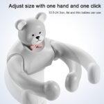 Adjustable Baby Shower Stand with Anti-Slip Base, Hug Bath Tower for Standing Up Themselves, 6-18 Months Toddler Shower Stand Support, Bathing Seat Chair Handle, Free Mother Hands - Image 7