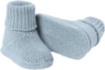 LAWKUL Baby Booties Newborn Babe First Walkers Non-Slip Stay On Boots Crib Shoes Sock Warm Knit Booties for Infant