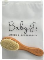 Baby J's - Baby Brush, Super Soft Goats Hair & Bamboo Brush - Gentle on Baby's Delicate Hair and Scalp - For Softly Brushing and Massaging the Scalp - Suitable for all Hair Types - Image 2