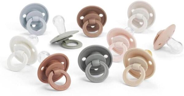 Elodie Details Soother 2-Pack, Natural Rubber/Latex, BPA-Free Pacifier for Babies 3+ Months - Soft Terracotta - Image 4