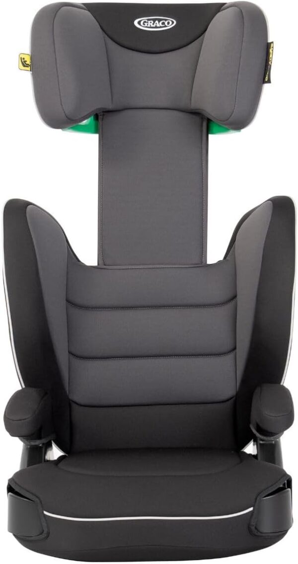 Graco Logico L i-Size R129 Highback Booster car seat with cupholders, Suitable from 100-150cm (approx. 3.5 to 12 years), Midnight fashion - Image 6