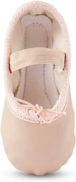 Bezioner Ballet Shoes Leather Ballet Flats Full Sole Dance Slippers for Girls Toddlers Women - Image 5