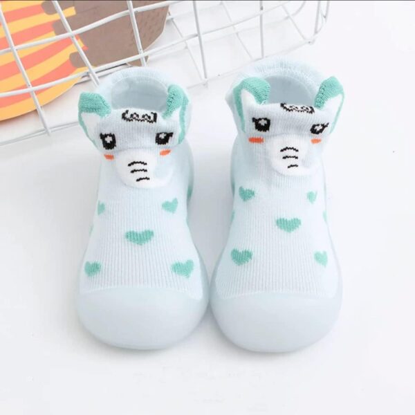 FedMois 2 Pairs Baby Boys Girls Anti-slip Indoor Slipper Shoes Socks - Image 6