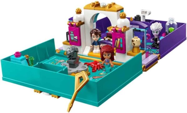 LEGO Disney Princess The Little Mermaid Story Book Buildable Toy with Ariel, Prince Eric and Ursula Micro Dolls plus Sebastian Figure, 2023 Film Playset, for Kids, Girls, Boys Aged 5 Plus 43213 - Image 4