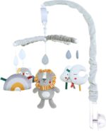 Nursery Crib Mobile, Children Cot Phone, Cradle Mobile with Music, Bedtime Moving with Dolls, 26.77 x 12.99 Inches, Soft Cover Crib for Girls Aged 0-12 Months - Image 8
