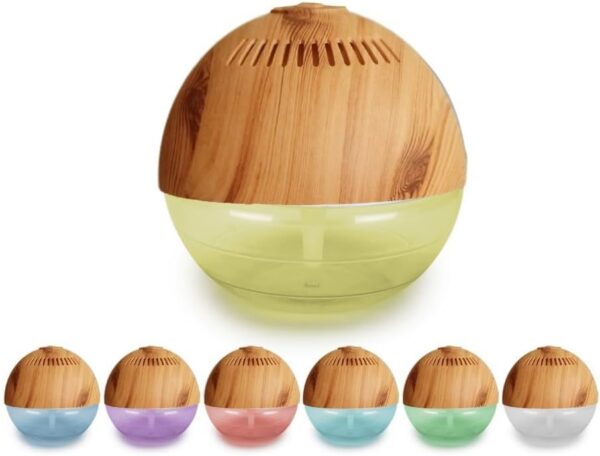 Purifier Air Revitaliser With Colour Changing LED Light, AC 220V Portable Bedroom Color Changing Humidifier, For Home Bedroom(220V UK) - Image 3