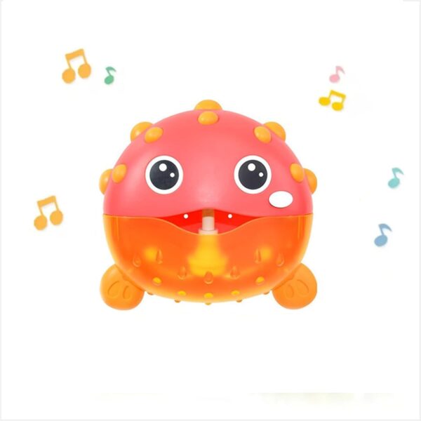 Baby Bath Toy,Toddler Bath Toys Bubble Automatic Maker with Music,Pufferfish Shower Water Bath Tub Toy for 1 2 3 Year Old Kids Boys Girls - Image 5