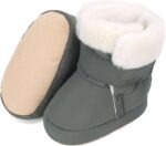 LACOFIA Baby Winter Shoes Infant Boys Anti-Slip Soft Sole Slipper Booties Crib Shoes - Image 4
