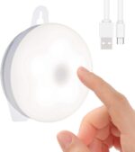RTSU Baby Night Lights for Kids, Rechargeable Bedside Nursery Lamp for Breastfeeding, Dimmable LED Cupboard Lights Closet Lights Cabinet Light, Stick on Touch Light with Brightness Memory