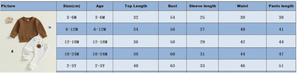MAHUAOYIXI 2 Piece Set Toddler Boys Outfits Long Sleeve O Neck Sweatshirts Tops with Elastic Waist Cartoon Bear Sweatpants Tracksuit Set for Boys Clothes - Image 7