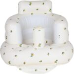 AirSwim Inflatable Baby Chair, Baby Inflatable Seat for Babies 3 Months and Up Summer Inflatable Baby Seat for Sitting Up, Blow Up Baby Floor Seat with Built in Air Pump, Orange - Image 9