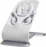 Ergobaby Evolve 3-in-1 Bouncer, Adjustable Multi Position Baby Bouncer Seat, Fits Newborn to Toddler, Light Grey