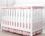 Crib Rail Cover Protector, Baby Crib Rail Cover Protector Set, Thicken Baby Crib Cot Wrap Padded Crib Rail Cover Teething Guard Boys Girls, Anti-Collision Strip Cushion Baby Cot Bed Fence Cover