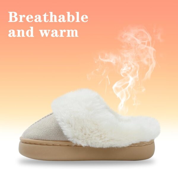 LACOFIA Boys' Girls' Slippers Kids Fluffy Slippers Non-Slip Comfy Children Winter House Shoes Warm Indoor Sliders - Image 6