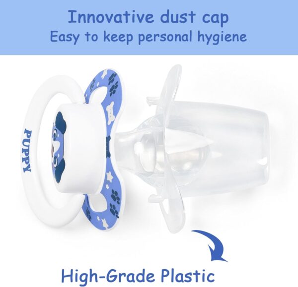 LittleForBig Bigshield Generation-II Adult Sized Printed Pacifier Puppy Pattern - Image 7