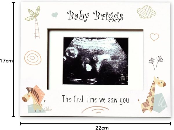 Personalised Baby Scan Photo Frame Gift The First Time We Saw You - Image 3