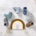 LAWKUL Baby Booties Newborn Babe First Walkers Non-Slip Stay On Boots Crib Shoes Sock Warm Knit Booties for Infant - Image 6