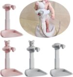 Adjustable Baby Shower Stand with Anti-Slip Base, Hug Bath Tower for Standing Up Themselves, 6-18 Months Toddler Shower Stand Support, Bathing Seat Chair Handle, Free Mother Hands