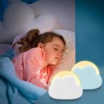 YUNYODA Cute Cloud Night Light for Kids, Dimmable Kids Night Light with 4 Brightness, Rechargeable Baby Newborn Bedside Lamp for Breastfeeding, Portable Kids Lamp for Girls Boys Mum Gifts - Image 4