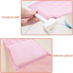 Baby Bath Support,Bathtub Support Net Adjustable Bath Tub Non-Slip Mesh Comfortable Bath Seat for Newborn Shower and 0-8 Month Infant Bathing(Pink) - Image 4