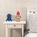 Kids Wooden Rocket Table Lamp Battery Powered, Wall/Table Nursery Bedroom Night Light - Image 3