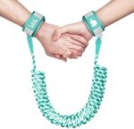 Eidyer Anti Lost Safety Wrist Link Belt, Children Harness Belt Safety Adjustable 1.5M/4.92ft Baby Toddler Reins Safety Strap Leash Walking Hand Belt Elastic Wire Rope Fluorescent and Security Lock