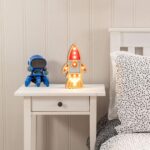 Kids Wooden Rocket Table Lamp Battery Powered, Wall/Table Nursery Bedroom Night Light - Image 6