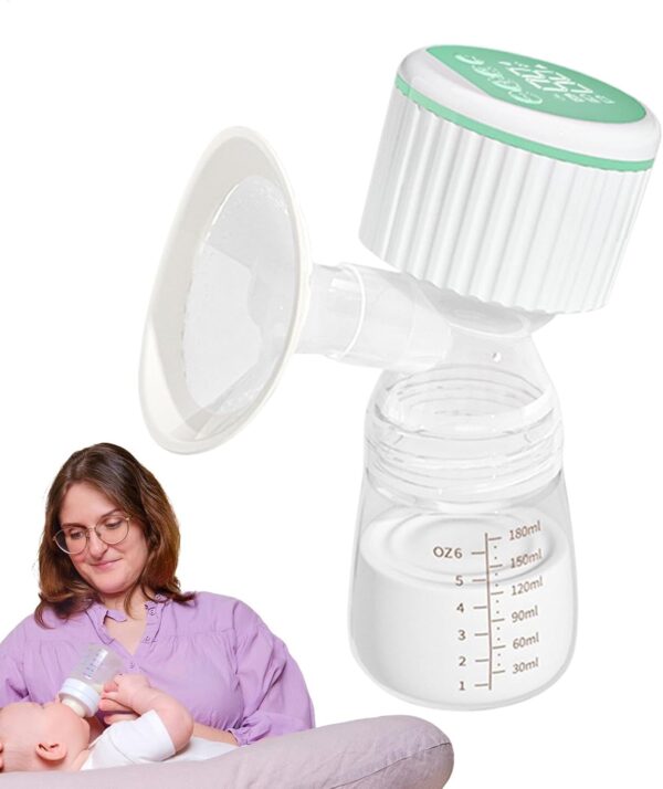 Breast Pump Electric, Breast Feeding Bottles, Milk Feeding Bottle, Double Pumping Capability Rechargeable and Portable Strong Suction Power for Female 6.5x20cm - Image 9