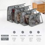 2PCS Dust Bags for Handbags Clear Purse Storage Organizer Non-Woven Hanging Bag Closet with Zipper and Handle (X-Large,Grey Color) - Image 2