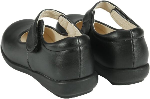 MK MATT KEELY Kids Girls Flat School Shoes Black Mary Jane Shoes for Girls Hook and Loop Comfortable Uniform Shoes - Image 7