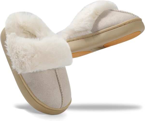 LACOFIA Boys' Girls' Slippers Kids Fluffy Slippers Non-Slip Comfy Children Winter House Shoes Warm Indoor Sliders - Image 3
