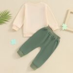 M9ppzzur7 Toddler Baby Pants Sets Pullover Sweatshirt +Pants Shamrocks Green Tracksuit Outfit Clothes - Image 5
