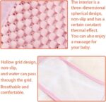 Baby Bath Support,Bathtub Support Net Adjustable Bath Tub Non-Slip Mesh Comfortable Bath Seat for Newborn Shower and 0-8 Month Infant Bathing(Pink) - Image 3