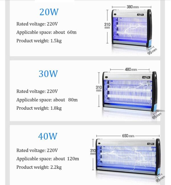 JDKJSBF Mosquito Trap Mosquito Killer Electric Mosquito Repeller Insect Electric Shock Repellent Energy Saving Mosquito Lamp Led Uva Lamp Led Mosquito Killer Lamp Thoughtful - Image 5