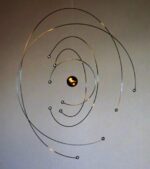 Flensted Mobiles Niels Bohr Mobile, Steel, Gold/Silver, 27 x 27 cm - Image 5