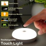 RTSU Baby Night Lights for Kids, Rechargeable Bedside Nursery Lamp for Breastfeeding, Dimmable LED Cupboard Lights Closet Lights Cabinet Light, Stick on Touch Light with Brightness Memory - Image 2
