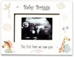 Personalised Baby Scan Photo Frame Gift The First Time We Saw You