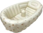 Inflatable Baby Bath Tub Toddler, Portable Kid Infaant Toddler, Foldable Non-Slip Travel Baby Bath, Kids Portable Bath Spa Tub, Infaant Baby Bathtub with Air Pump, Helps Newboorn to Toddler Tub