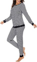 Suit Maternity Care Tops + Striped Set Trousers T-Shirt Pyjamas Women's Sleeve Long Maternity Set & Suit Women's Bathrobe Terry Cloth Without - Image 6