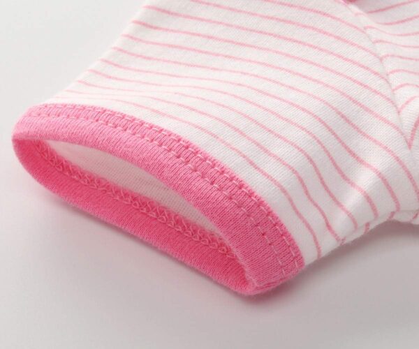 Chamie Baby Bodysuit Short Sleeve One-piece Suit Newborn Jumpsuit Infant Vest for Baby Boys and Girls 0-12 Months, Pack of 3 - Image 4