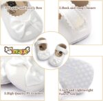 Sonsage Infant Baby Girls Bowknot Mary Jane Toddler PU Leather Soft Sole Princess Wedding Dress First Walking Flats Prewalker Newborn Ballet Shoes - Image 4