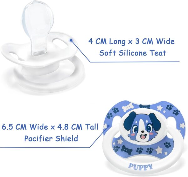 LittleForBig Bigshield Generation-II Adult Sized Printed Pacifier Puppy Pattern - Image 6