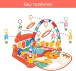 Eners Baby Gyms Play Mats Musical Activity Center Baby Piano Gym Mat Playmats Floor Gyms Playmate for Babies Tummy Time Baby Mat Toys for Newborn Toddler Infants - Image 7