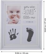 Toyvian Infant Handprint Keepsake Baby Set Hand and Foot Inkpad Photo Frame Baby Hand and Footprint Kit Baby Footprint Keepsake Infant Footprint Picture Frame baby boy ink pad Boy - Image 2