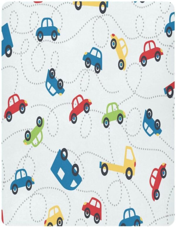Kcldeci Baby Crib Sheets for Boys Girls Truck Car Toddler Bed Sheets Playard Mattress N Play Sheets S - Image 2