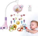 Baby Crib Mobile with Music, Lights & Remote Control | Automatic Rotating Musical Toy for Boys & Girls, Perfect Christmas & Birthday Gift - Image 5