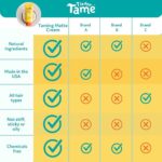 T is for Tame - Hair Taming Cream for Kids, All-Natural for Frizz & Flyaways, Coconut Oil & Jojoba Leave in Cream, Safe for Babies & Toddlers, Not Sticky, Straight or Curly Hair - Image 6
