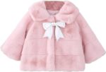 inhzoy Toddler Baby Girls Lovely Winter Cape Coat Cloak Jacket Faux Fur Outerwear Warm Clothes